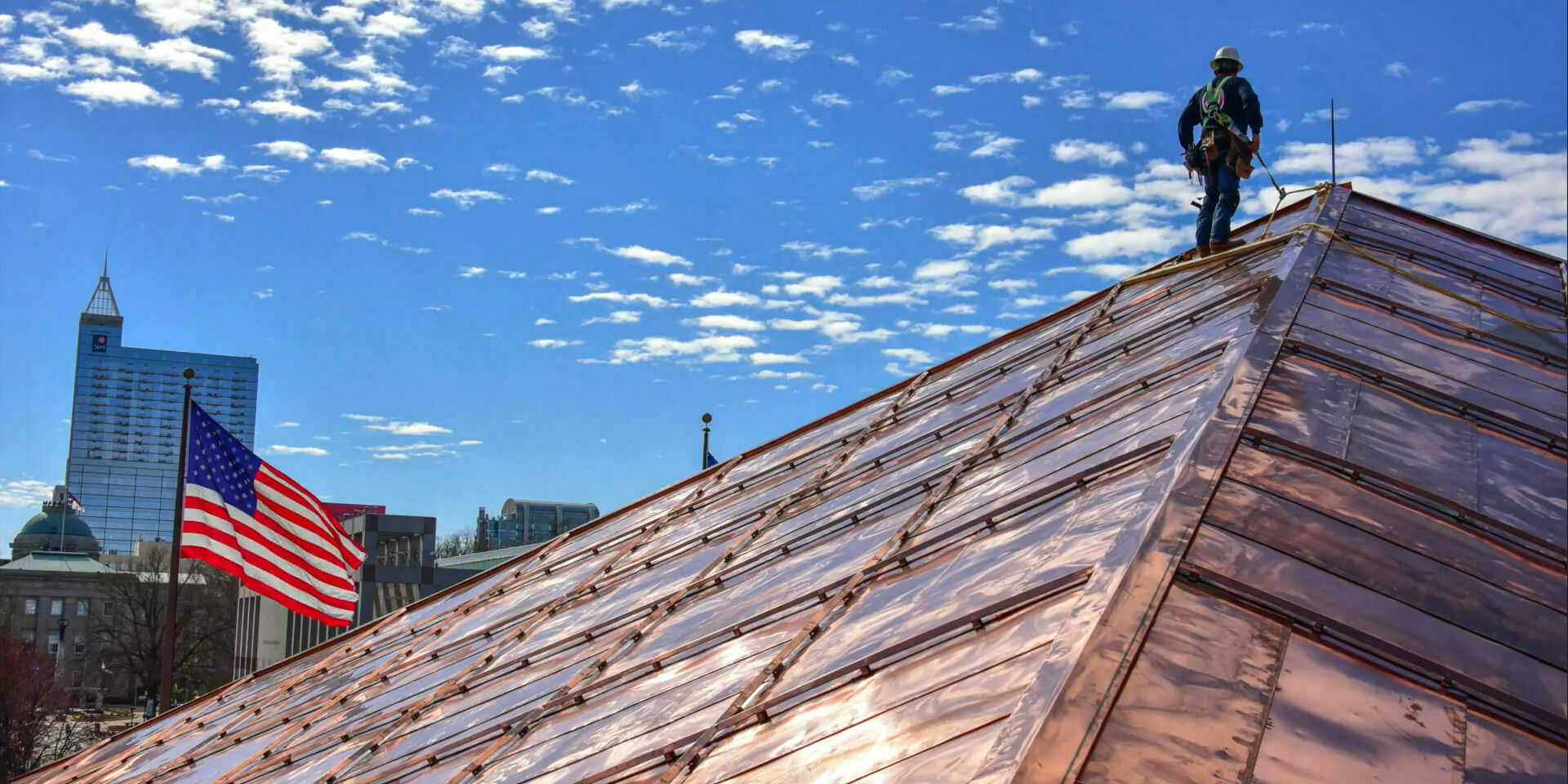 Copper roof repair